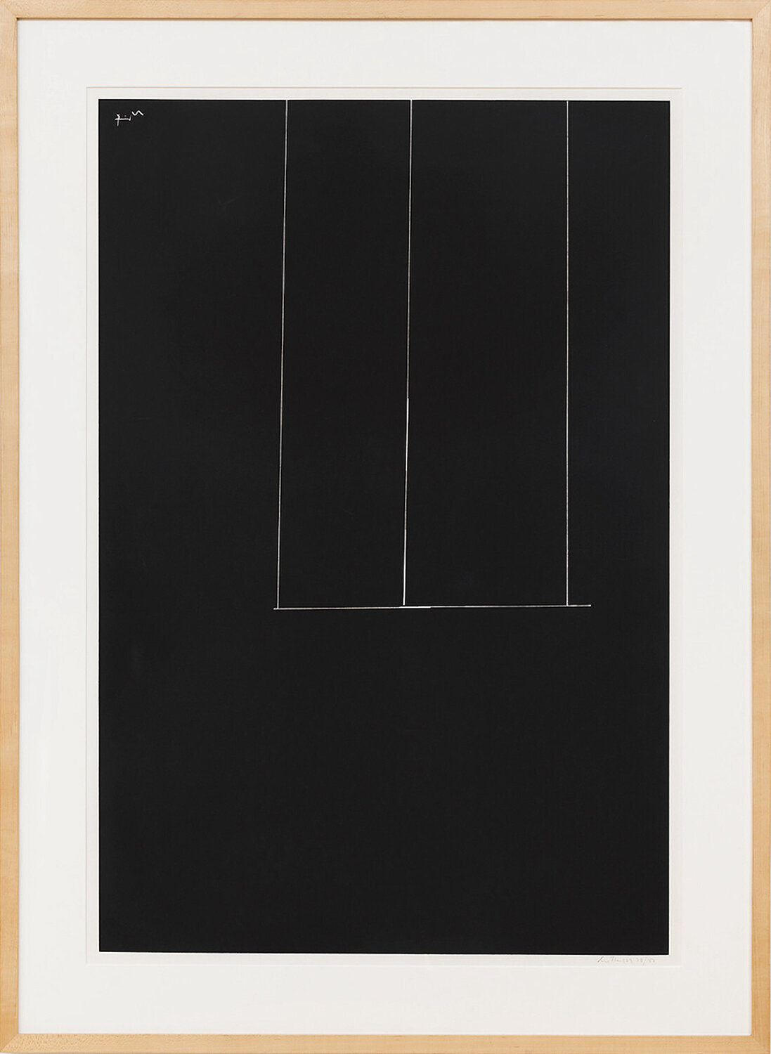 London Series I: Untitled (Black) Robert Motherwell Druck zu verkaufen