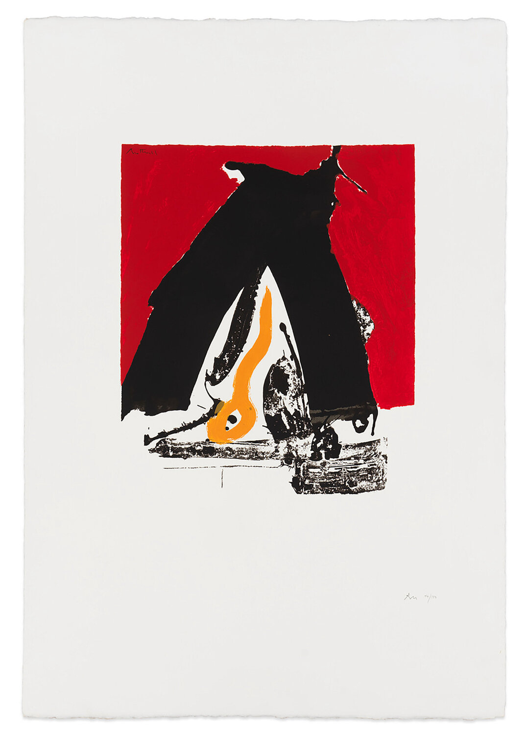 The Basque Suite: Untitled (ref. 82) Robert Motherwell Afdruk te koop