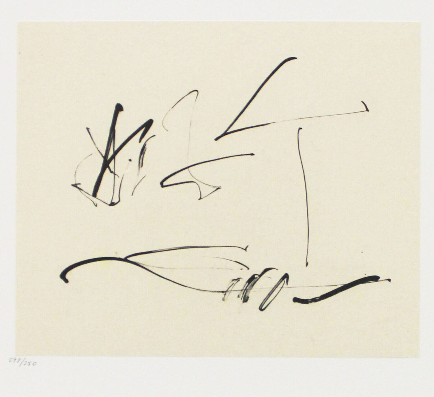 Untitled Lithograph from Octavio Paz Robert Motherwell Stampa in vendita