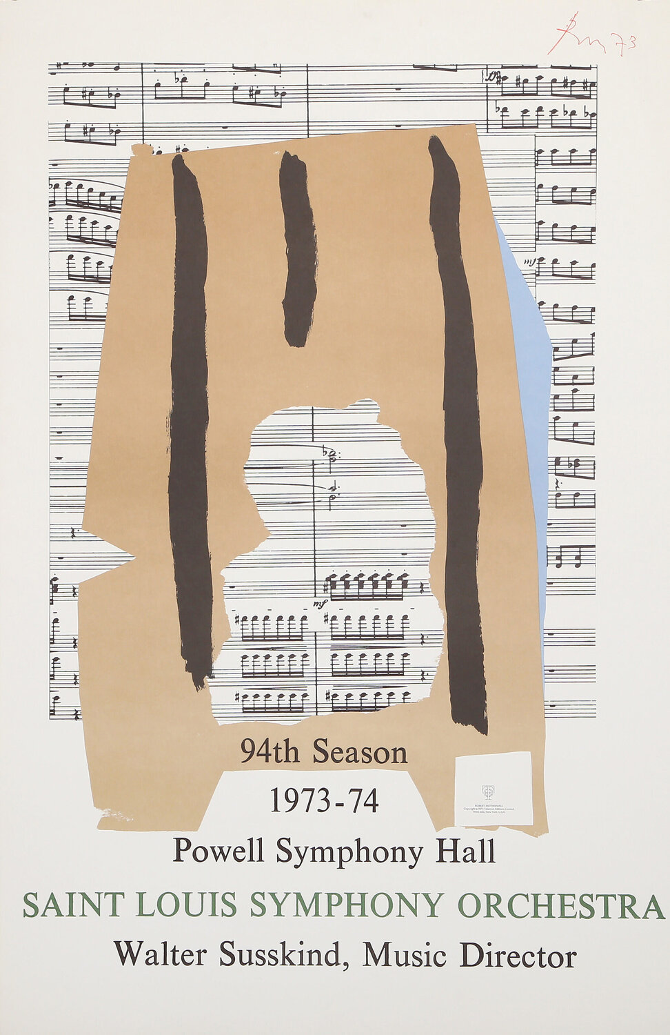 Saint Louis Symphony Orchestra Robert Motherwell Druck zu verkaufen