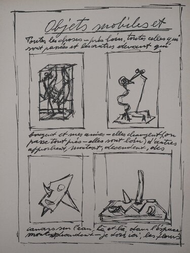 Objets mobiles et muets von Alberto Giacometti, Druck kaufen auf Singulart