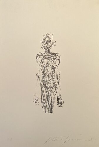 Femme nue Debout IV - signed di Alberto Giacometti, Stampa in vendita su Singulart