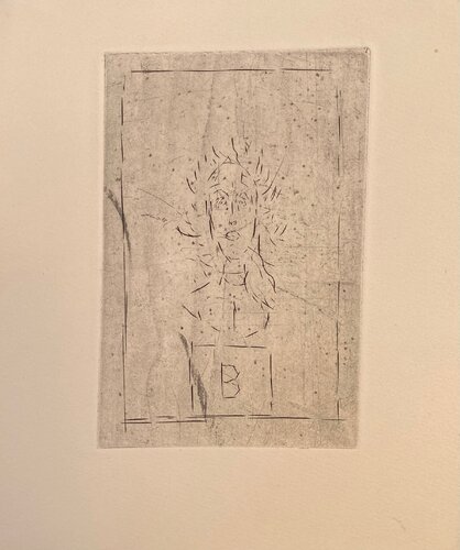 Tete de B sur socle I di Alberto Giacometti, Stampa in vendita su Singulart