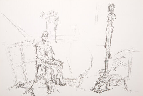 Self Portrait From Derriere Le Miroir no. 127 par Alberto Giacometti, Édition en vente sur Singulart