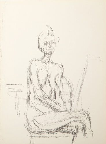 Seated Figure Study Derriere Le Miroir no. 127 van Alberto Giacometti, Afdruk te koop op Singulart