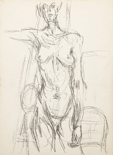 Back Cover from Derriere Le Miroir no. 127 de Alberto Giacometti, Impresión a la venta en Singulart