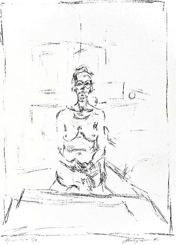 Seated Nude (Lust 53) van Alberto Giacometti, Afdruk te koop op Singulart