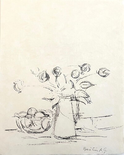 Pomme endormie von Alberto Giacometti, Druck kaufen auf Singulart