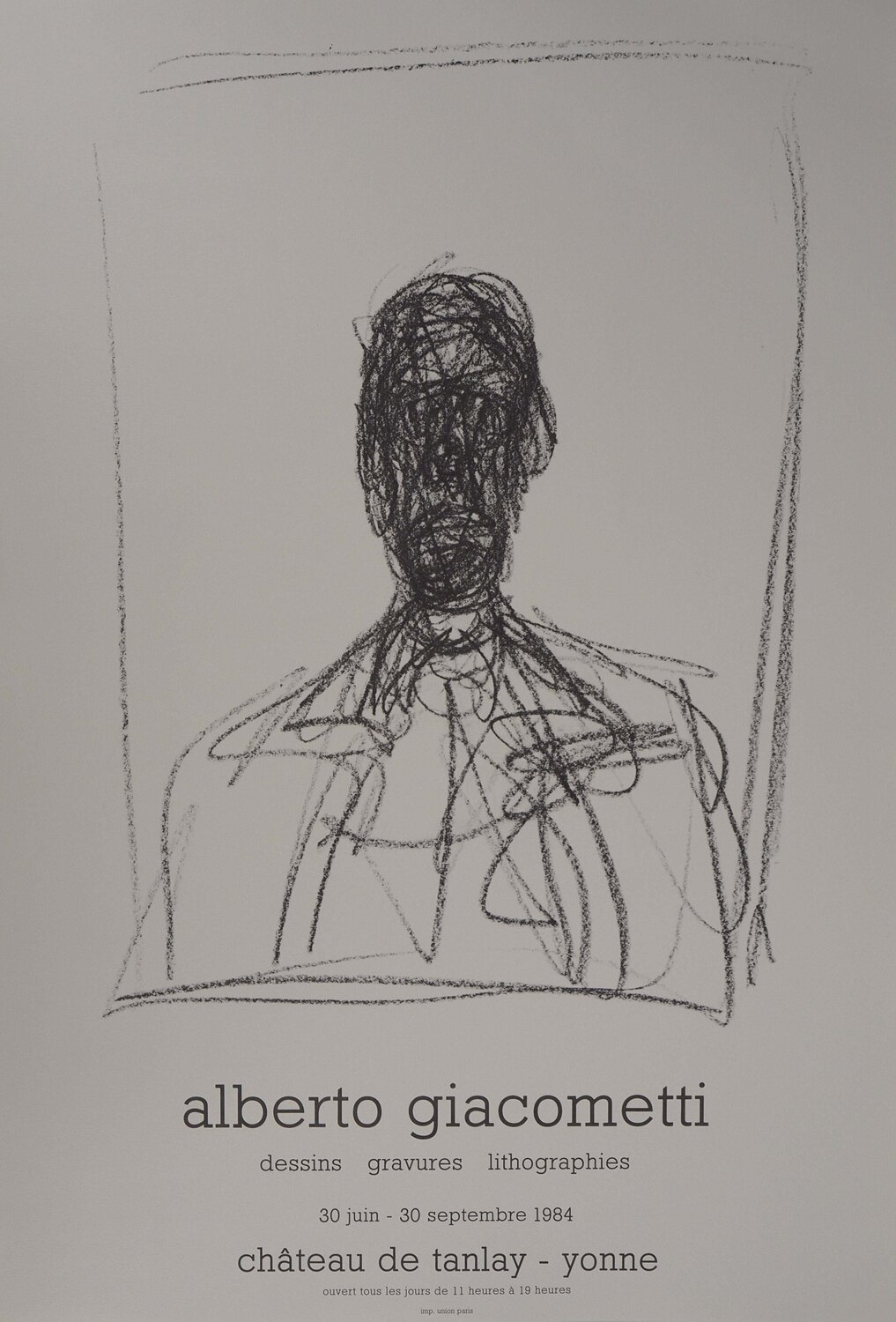 Portrait d'homme Alberto Giacometti Print for sale