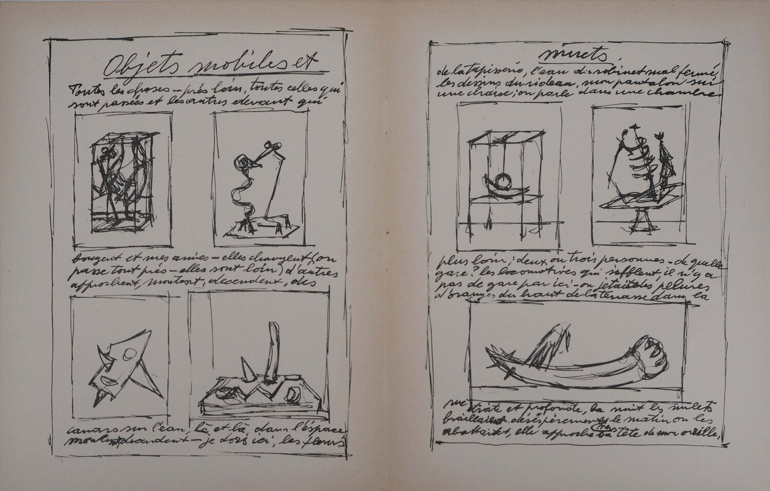 Objets mobiles et muets Alberto Giacometti Print for sale