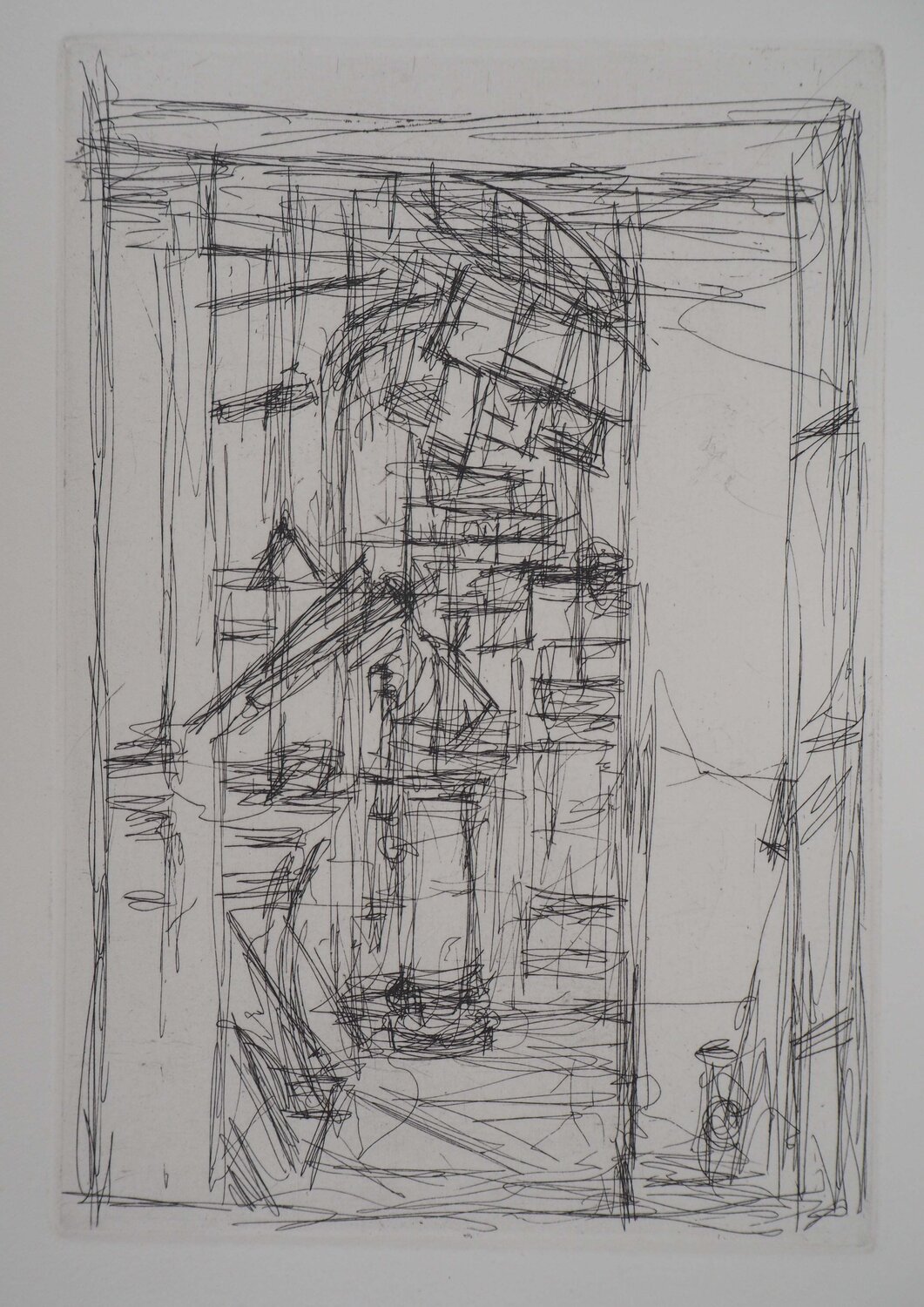 Intérieur au poêle Alberto Giacometti Druck zu verkaufen