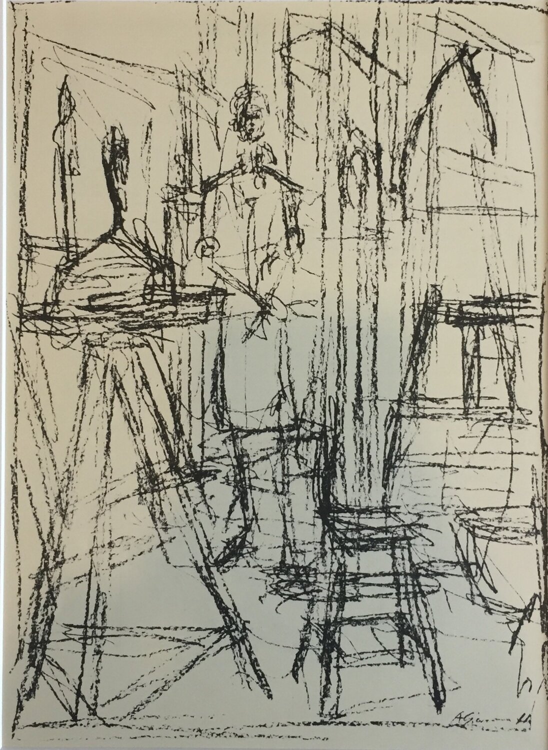 Buste dans l’atelier Alberto Giacometti Stampa in vendita