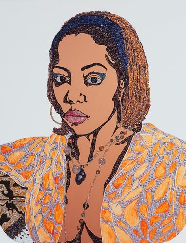 Portrait of a Lovely Six Foota #1 van Mickalene Thomas, Afdruk te koop op Singulart