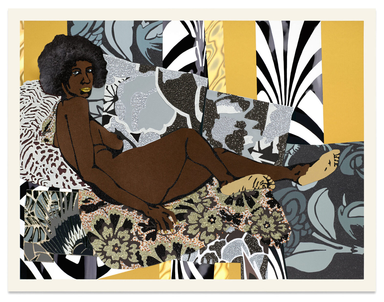 A little taste outside of Love Mickalene Thomas Werk auf Papier zu verkaufen