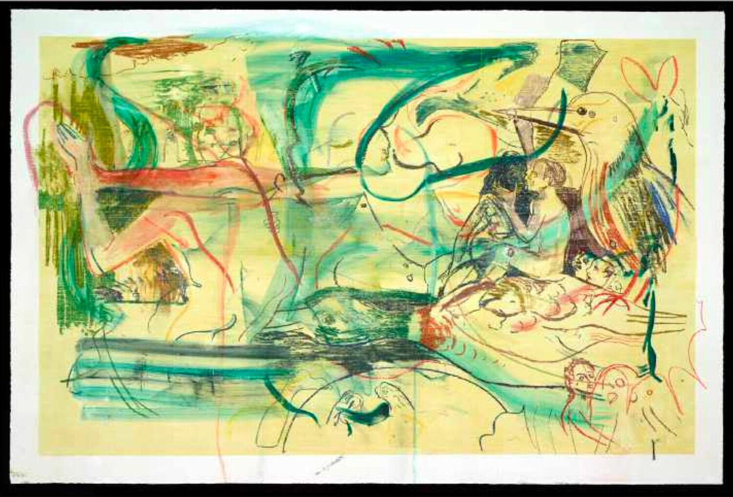 Untitled (Paradise) Cecily Brown 紙面作品 for sale