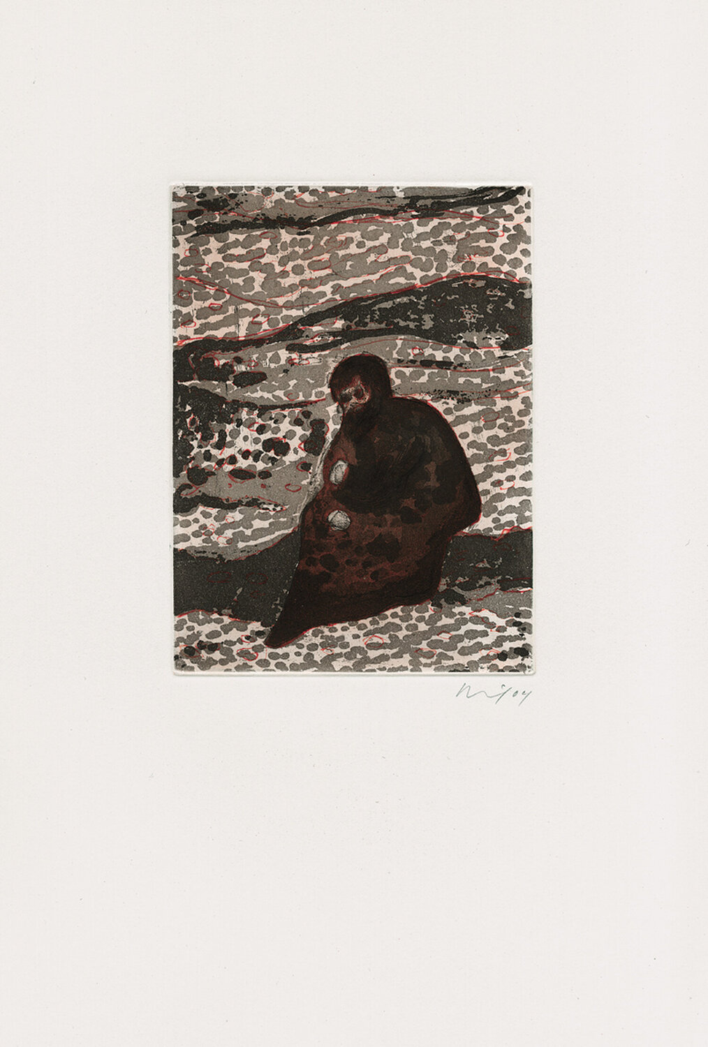 Figure by a River Peter Doig Afdruk te koop
