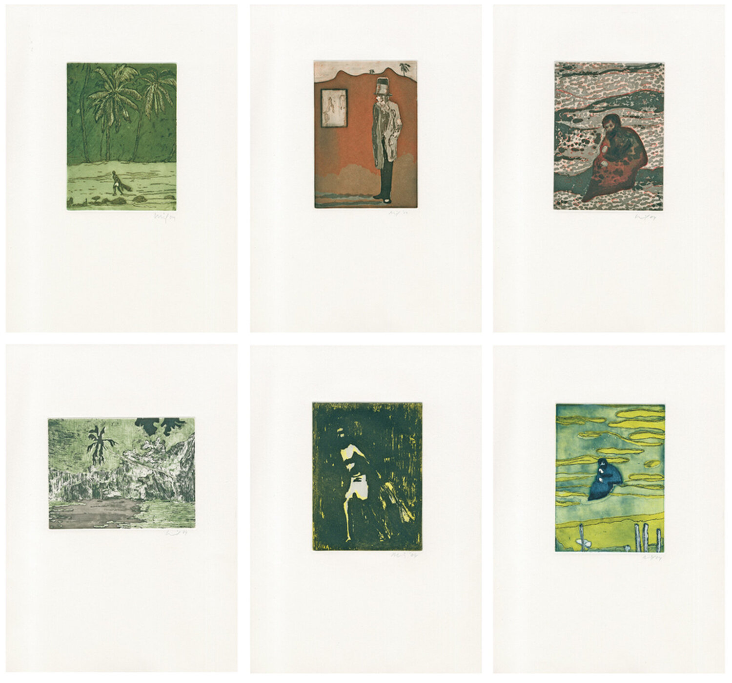 Black Palms Peter Doig Stampa in vendita