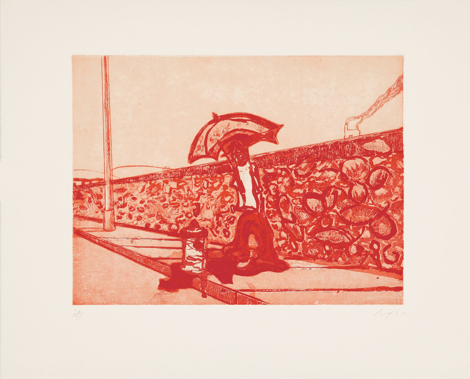 Lapeyrouse Wall Peter Doig Afdruk te koop