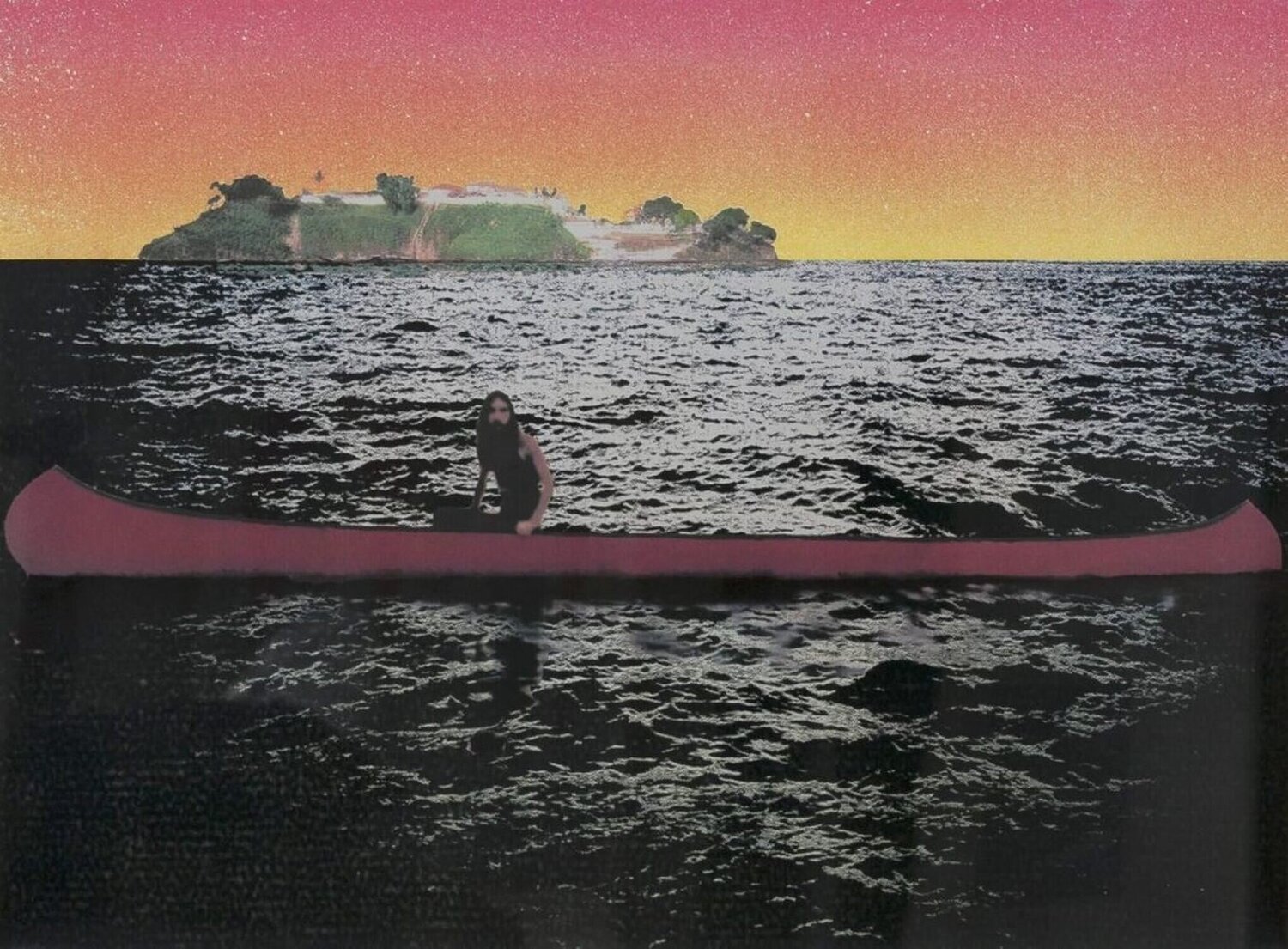 Canoe island Peter Doig Print for sale