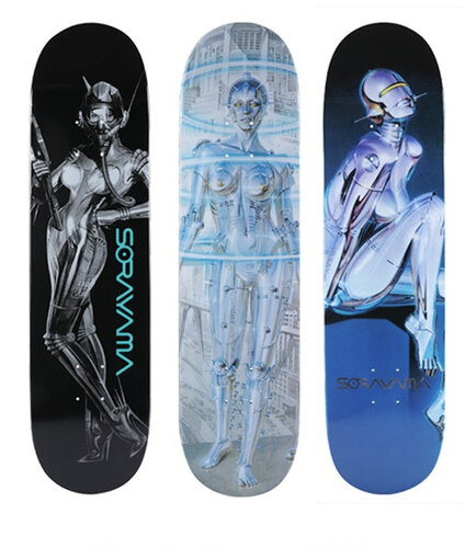 SET OF 3 SEXY ROBOT SKATE DECKS van Hajime Sorayama, Andere media te koop op Singulart