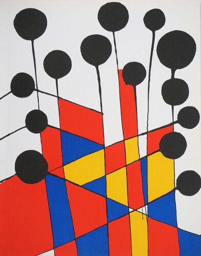 Mosaïque et Ballons noirs par Alexander Calder, Édition en vente sur Singulart