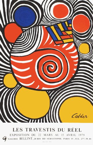 Expo 79 - Galerie Bellint - Les travestis du réel von Alexander Calder, Druck kaufen auf Singulart