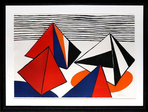 Les Pyramides Grandes von Alexander Calder, Druck kaufen auf Singulart