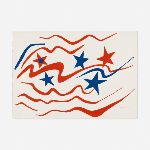 Stars and Stripes (from the Flying Colors series) von Alexander Calder, Druck kaufen auf Singulart