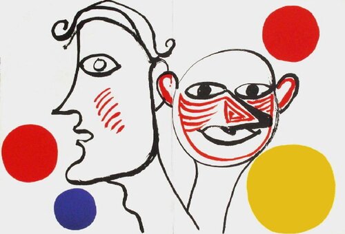 DLM221 - Deux personnages Alexander Calder
