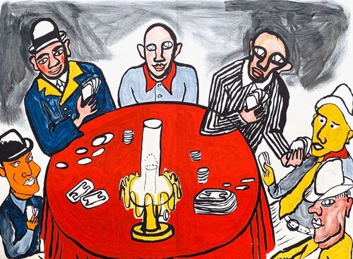 DLM212 - Les joueurs de cartes III van Alexander Calder, Afdruk te koop op Singulart