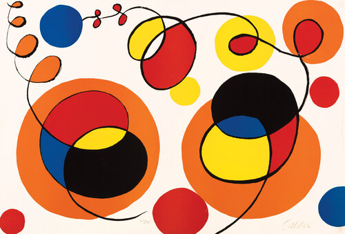 Loops and Spheres, 53/95 di Alexander Calder, Stampa in vendita su Singulart