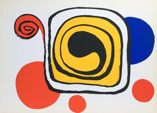Alexander Calder lithograph Derrière Le Miroir (Calder prints) di Alexander Calder, Stampa in vendita su Singulart