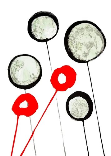 Alexander Calder Roses lithograph Derrière le miroir (Calder prints) di Alexander Calder, Stampa in vendita su Singulart