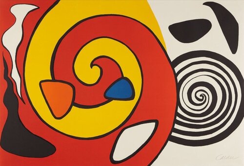Untitled (Spirals and Forms) di Alexander Calder, Stampa in vendita su Singulart