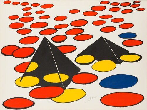 black pyramids van Alexander Calder, Afdruk te koop op Singulart
