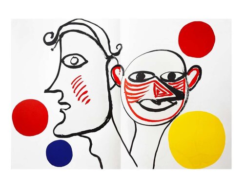 Alexander Calder lithograph derrière le miroir (Calder prints) van Alexander Calder, Afdruk te koop op Singulart
