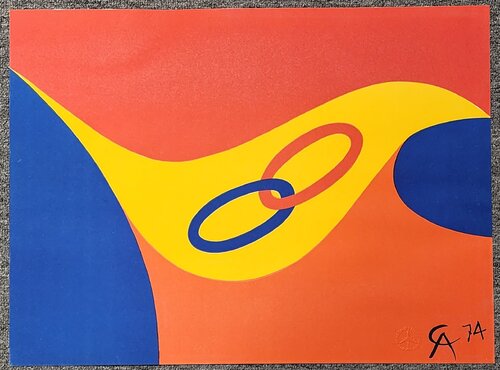 Friendship Rings  - from the Flying Colors Collection series di Alexander Calder, Stampa in vendita su Singulart