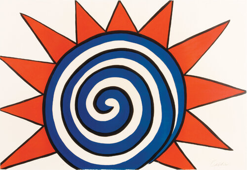 Les Etoiles (Red, White and Blue Sun) di Alexander Calder, Stampa in vendita su Singulart