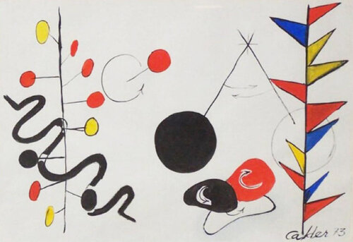 Project for The Universe #2 van Alexander Calder, Schilderij te koop op Singulart