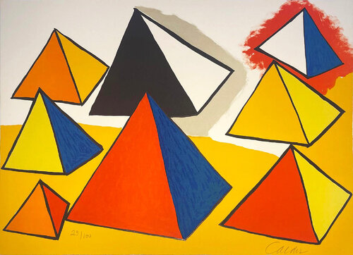 Hommage á Euclide / Hommage to Euclid from La Memoire Elementaire di Alexander Calder, Stampa in vendita su Singulart