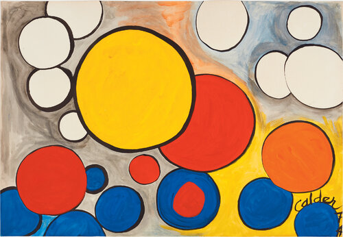 Many Orbs in Space di Alexander Calder, Pittura in vendita su Singulart