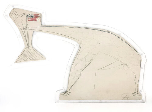UNTITLED (GIRAFFE) di Alexander Calder, Opera su carta in vendita su Singulart