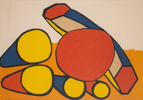Composition with Circles and Tubes von Alexander Calder, Druck kaufen auf Singulart