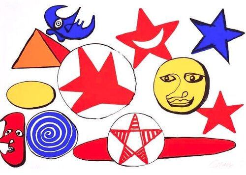 L’Étoile Rouge (The Red Star) von Alexander Calder, Druck kaufen auf Singulart