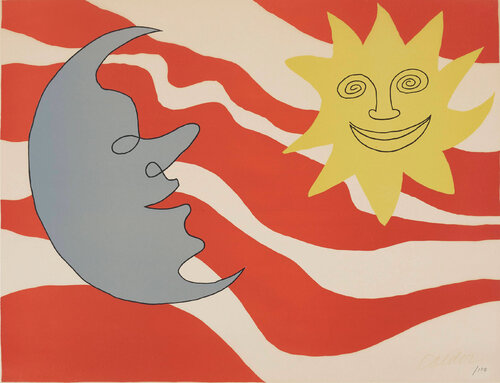 Sun Face Moon Face  by Alexander Calder, Print for Sale on Singulart