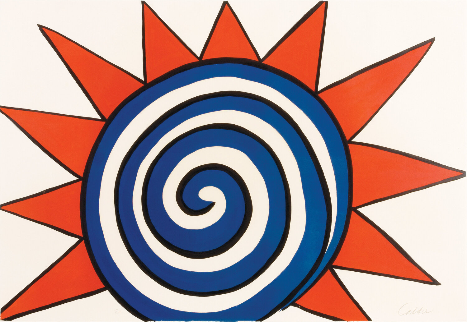 Les Etoiles (Red, White and Blue Sun) Alexander Calder