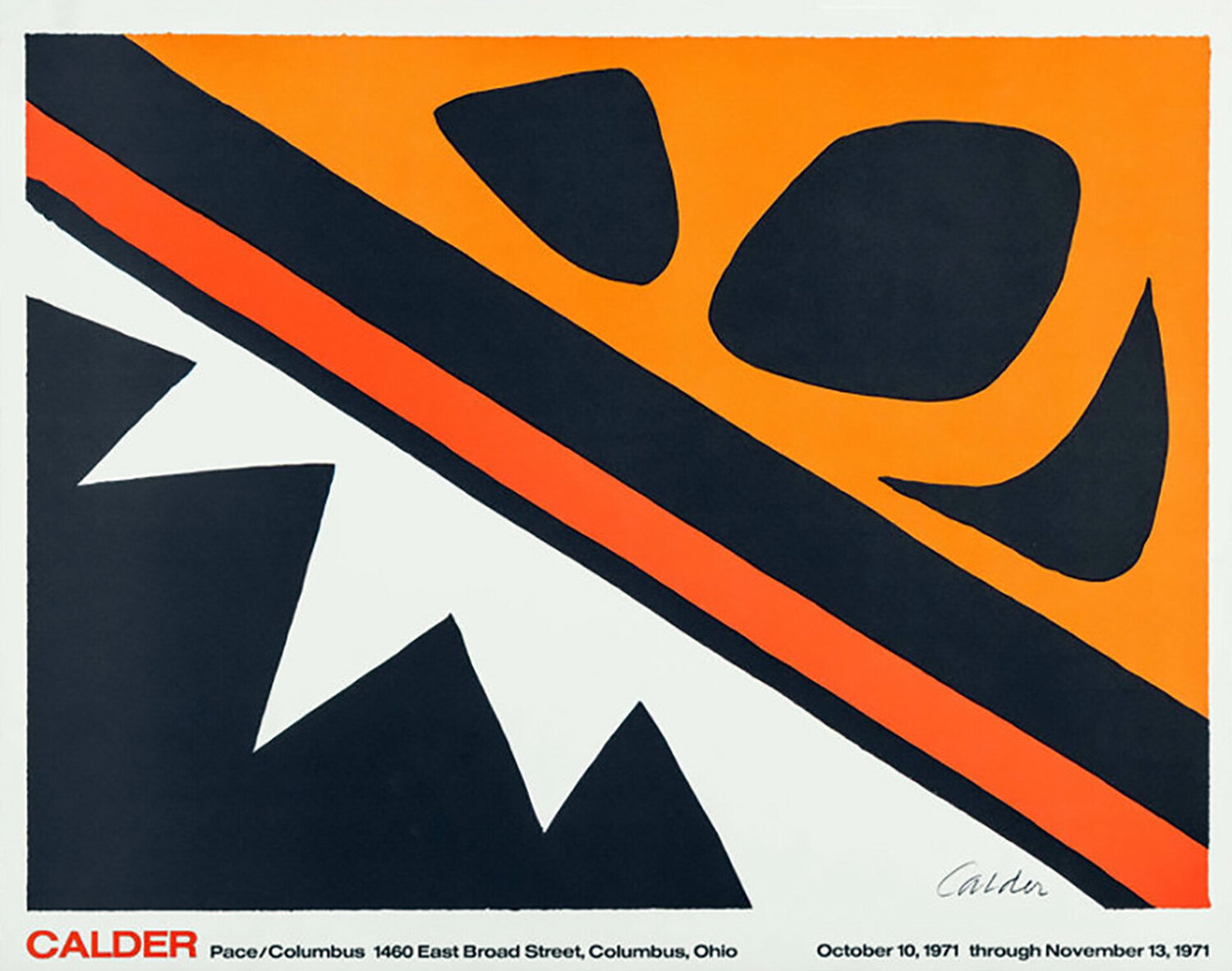 Alexander Calder 'La Grenouille et Cie' (Calder Pace/Columbus poster) Alexander Calder Druck zu verkaufen
