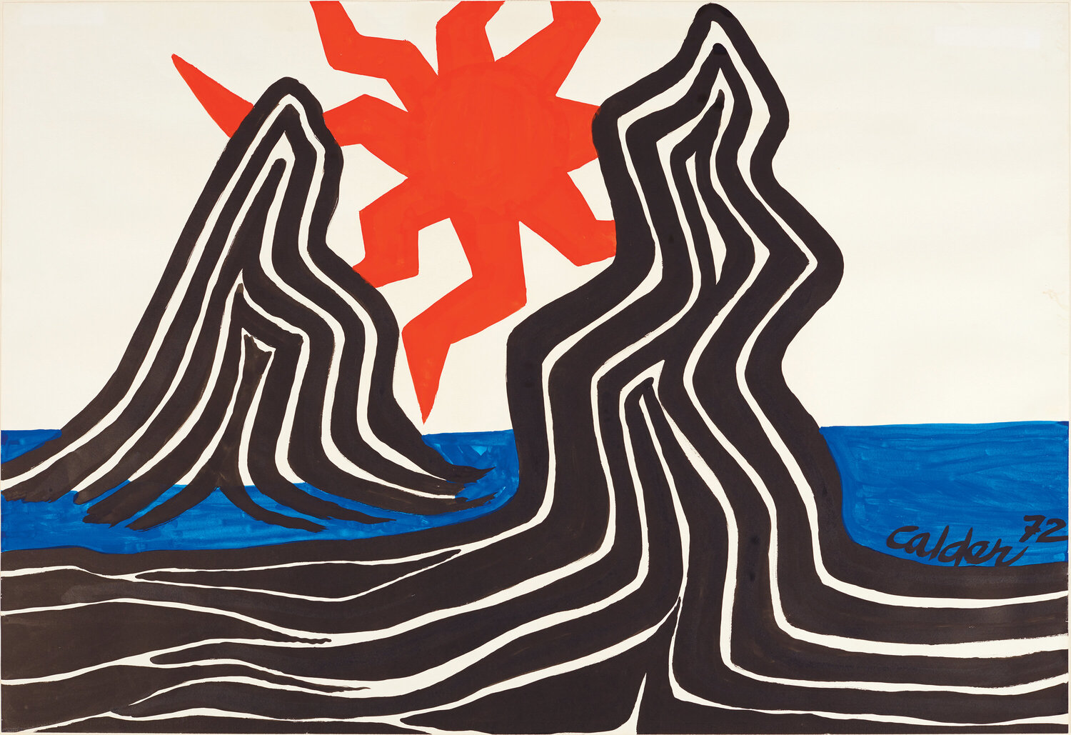 Zigzag Sun and Crags Alexander Calder