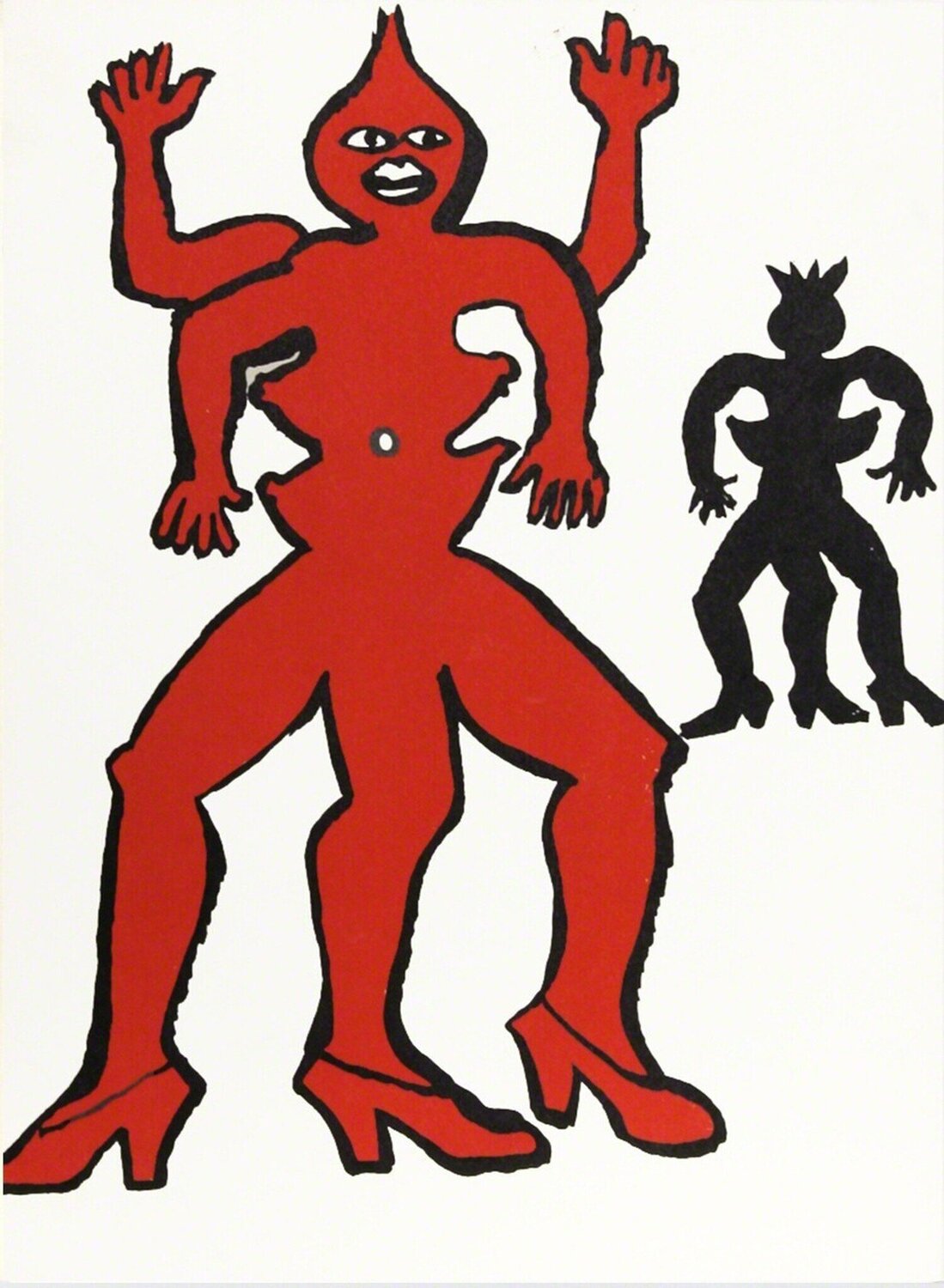 Two Acrobats from Derrière le Miroir Alexander Calder