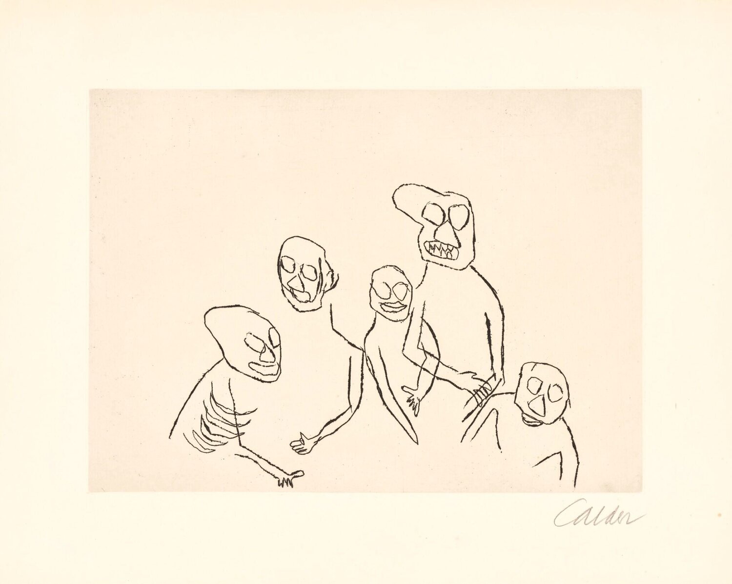 Santa Claus - EE Cummings Alexander Calder Stampa in vendita